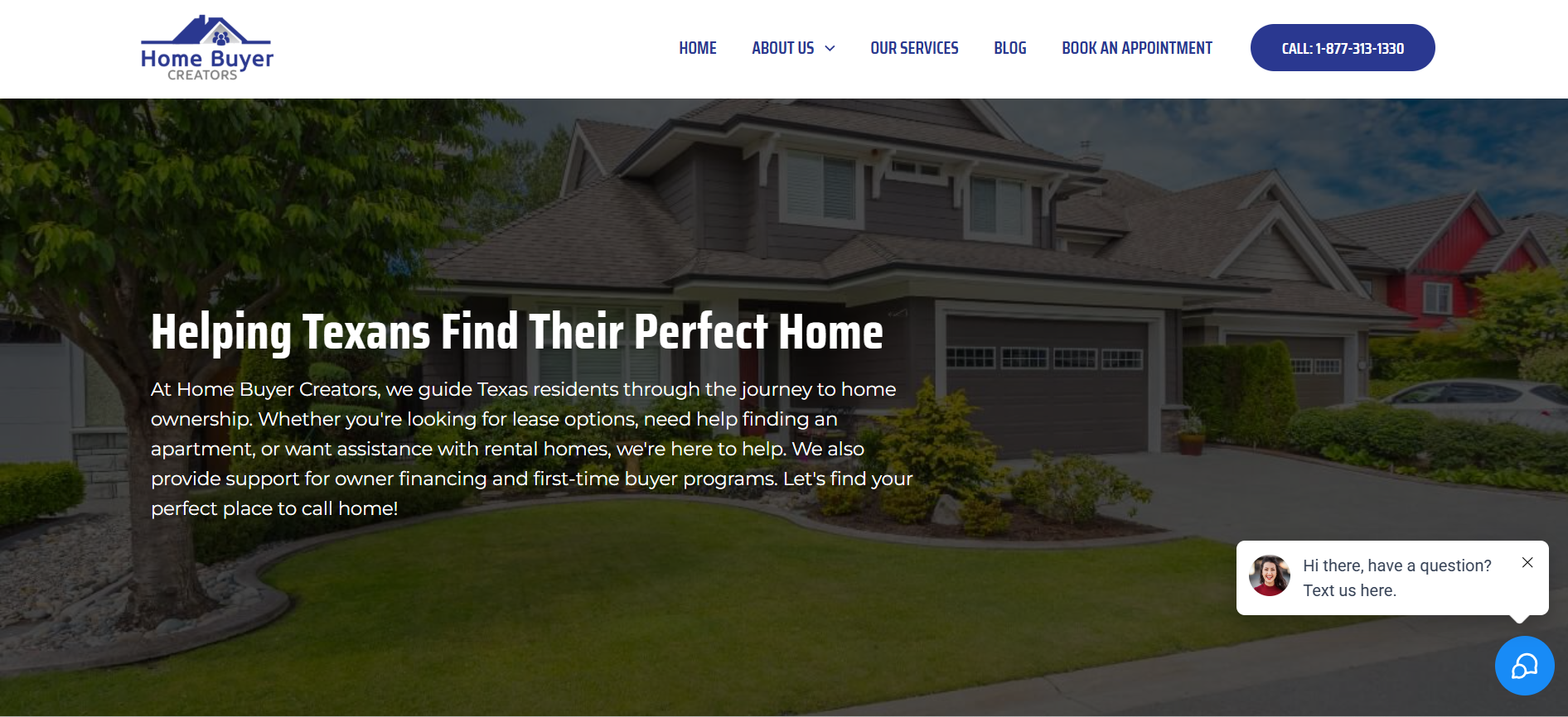 Homebuyer Creators website screenshot