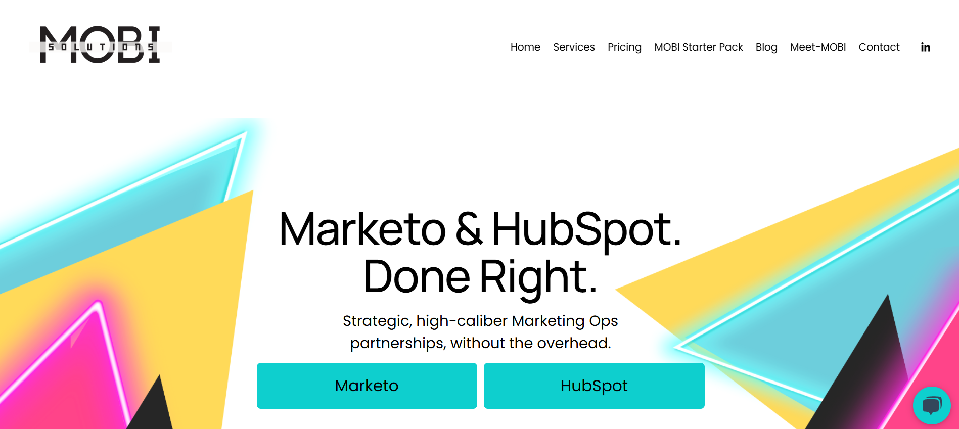 Mobisoln homepage screenshot