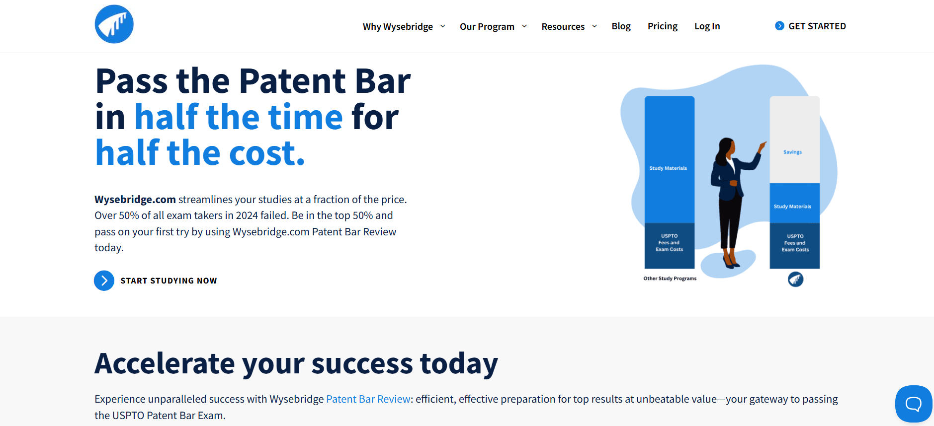Wysebridge homepage screenshot