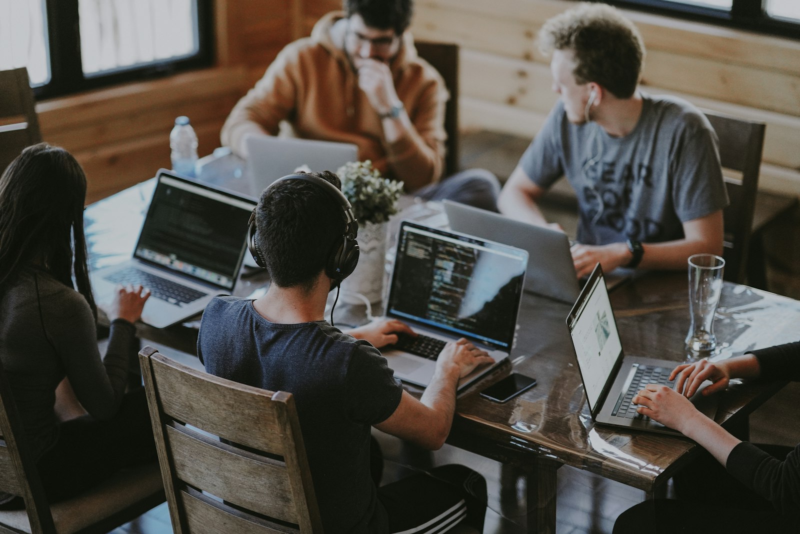 Developers working together on real client projects